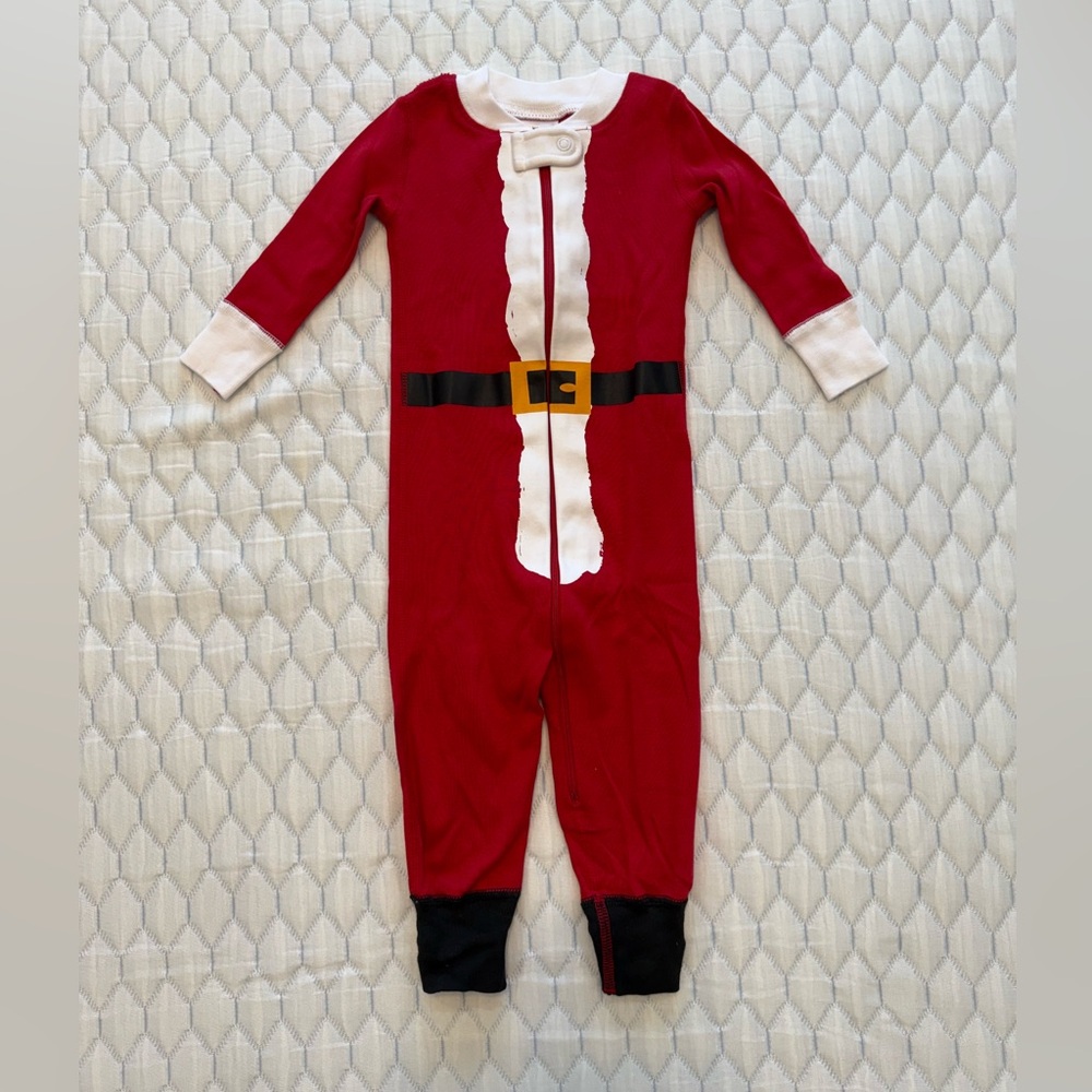 Hanna Andersson Red and White Pajama Onesie